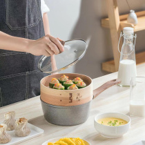 Korea Maifanshi baby baby food supplement pot Household non-stick pan with steamer multifunctional small milk pot