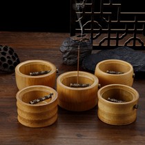 Natural incense burner incense burner bamboo pan pantry sandalwood stove indoor large line aroma incense burner retro incense burner