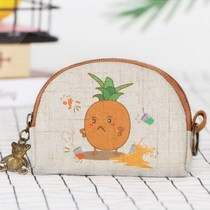 Aunt Bag Carry-on Day Department Canvas Zero Wallet Mini Key Bag Lady Small Wallet Cute Cloth Art Student Short