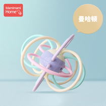 MamimamiHome baby silicone gel tooth rubber Manhattan hand grip ball baby grinding tooth stick to appease toy bite