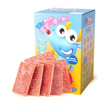 Fawn blue six hawthorn slices 60g baby snacks sweet and sour delicious 0 sugar added childrens appetizing fruit bars