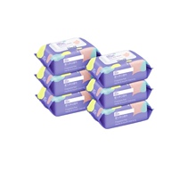 Cotton eighteen baby hand and mouth wipes 80 pumping*6 large packs of baby wet wipes with lid Newborn wipes hands and buttocks