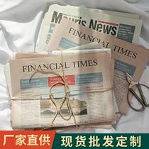 ins wind retro to make old English newspaper net red pendulum pieces home decorations photo props photo background paper