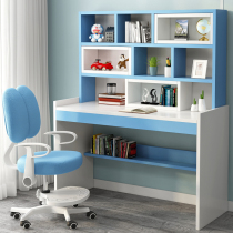 Childrens writing desk and chair set Childrens desk bookcase combination lifting simple household primary school student boy learning desk