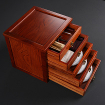 Rosewood Puer tea box tea pot tea pot tea tray flower pear solid wood tea tray tea ceremony accessories chicken wing Wood tea box