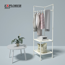 Corner hangers floor bedroom corner coat rack Japanese and Korean household metal hangers simple modern clothes shelves