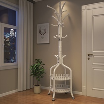 Iron Art Clothes Hat Rack Floor Doorway Bedroom Minimalist Modern Vertical Simple Home Single Pole Living-room Hanging Bag Shelf