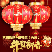 Chinese red chandelier New Year Chinese style balcony a pair of outdoor villas at the entrance waterproof lantern