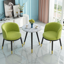 Light luxury balcony small table chair creative balcony tea table and chair combination simple leisure modern small coffee table three-piece set