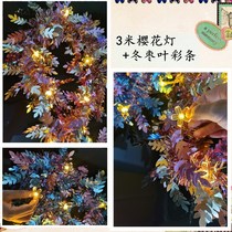 To decorate the wedding bedroom scene of the shop window in the house decorate the new year's shop festival ribbon car