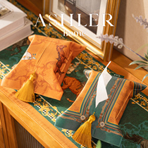 ASLOOL Europa tissue covering retro-ancient Nordic tissue bag living room tea few car high-end household drawing box