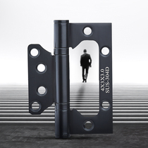 4-inch stainless steel hinge hardware folding 180-degree primary-secondary wood door 304 thickened toilet bedroom door foldout
