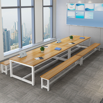 Conference Table Long Table Brief Modern Bench Rectangular Simple Desk Training Reception Negotiation Table And Chairs Combination