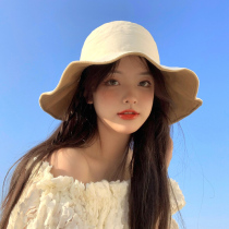 Classic key Japanese designer co-branded fisherman hat female summer series Joker sun hat plain sun hat