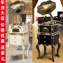 Bluetooth retro speaker phonograph vintage living room vintage vinyl record player antique European style phono