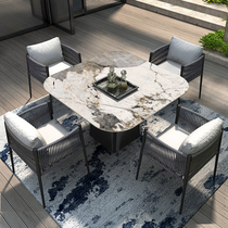 Courtyard Design Garden Villa for Leisure and chairs Hotel Minjuku outdoor terrace sunscreen waterproof outdoor table and chairs