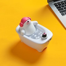 Small Bear Bathtub Bubble Bath air humidifiers Home Bedroom headboard Indoor office Desktop Small student Dormitory Mute Mini Creative Water Tonic Air Spray Pregnant baby cute internet red