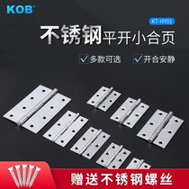 Cabinet door flat open hinge 304 stainless steel thickened hinge doors and windows hardware folding small hinge 1 2 4 inches