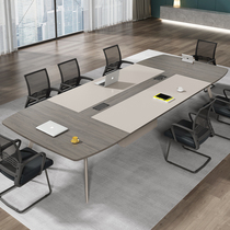 Desk conference table minimalist modern long strip table long table meeting room table training table small negotiating table and chairs combination
