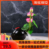 Japanese material SAB body plate decoration dry ice cup dry ice Cup plate decoration flower grass catering hotel cold dishes embellishment decoration