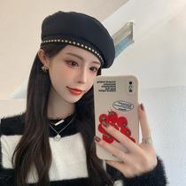 Sweet and cool wind ~ autumn and winter retro Joker stars with beret children Japanese street concave modelling painter hat tide