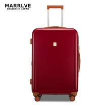 Japan MARRLVE trolley case PC universal wheel 28 suitcase 20 boarding box Wedding dowry red 2426 inches