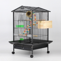 Sakura pet parrot bird cage peony Xuanfeng large villa cage Maniao special large iron metal Universal