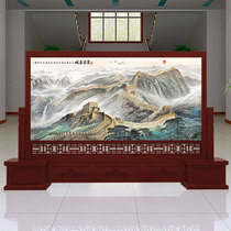Chinese screen partition entrance living room organ unit conference hall office solid wood porch party building room seat screen