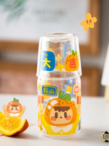 Great luck glass cup can be microwave water Cup girl heart ins Wind glass birthday gift