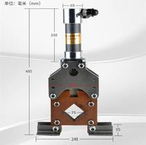 Hydraulic square pipe angle iron angle steel cutting machine Power use shear right angle channel steel round steel operation Heavy split