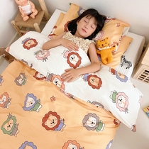 Cotton kindergarten quilt three-piece set childrens pure cotton bedding with core six-piece set baby entering the kindergarten bedding 70x160