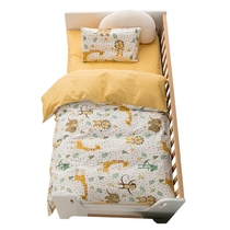 Custom-made childrens kindergarten quilt three-piece set baby entering the kindergarten nap baby bed sheet crib six-piece set bedding