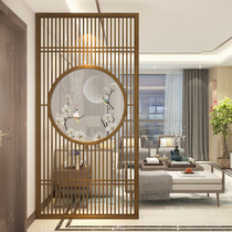 New Chinese style screen partition Simple modern living room Bedroom block entrance door entrance Net red small apartment solid wood seat screen