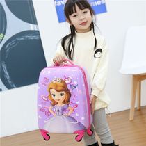 Child luggage trolley daughter stroller toy 16 inch 18 cartoon male baby four-wheeled universal travel boarding box