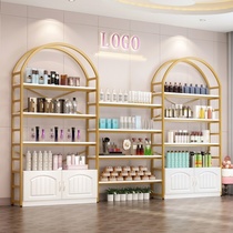 Nail display stand floor-to-ceiling multi-layer mother and baby shelves Net red cosmetics storage cabinet shelves for beauty salons