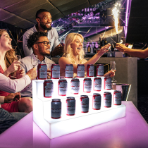 LED bar luminous wine holder red wine display stand KTV luminous cocktail shelf wine tray champagne rack ornaments