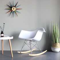 Solid Wood modern minimalist casual lazy lounger lounger EMS plastic dormitory tatami Nordic bedroom rocking chair