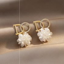Full of vitality~super good-looking very wild letters DO niche design fashion sense 925 silver needle