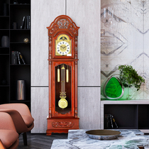 Polaris floor clock High-end solid wood Chinese style fashion simple modern living room clock mechanical clock decorative table clock