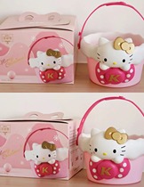 hello kitty storage bucket kfc Christmas limited hello kitty toy Sanrio melody storage