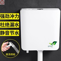 Pumping tank toilet home toilet toilet squat toilet flush tank hanging wall thick strong impulse pumping water tank