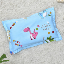 Cotton kindergarten nap pillow cartoon baby pillow 3-6-10 buckwheat shell baby pillow removable and washable pillow case