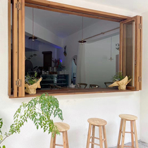 Coffee shop fashion lift window kitchen decoration shop simple thick 2021 space multi-choice folding window