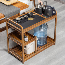 Chicken wing wood tea table new Chinese solid wood tea edge few simple modern tea table household small tea table kettle one