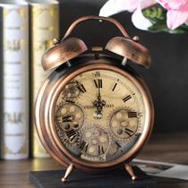 European style retro gear mechanical living room clock to do old metal clock ornaments large creative pendulum clock Gear watch