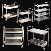 Food delivery and dining car household commercial silent food cart snack car collection Bowl car wine truck stainless steel stalls cart