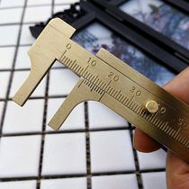 Wenplay card ruler Wen play copper card ruler mini caliper jewelry diy tools play tools