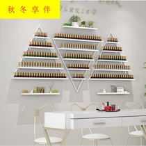 Nail polish on the wall nail art display rack with nail polish display rack Nail Polish shop wall-mounted shelf rack