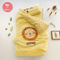 Childrens kindergarten quilt three-piece cotton spring summer baby admission nap bedding bedding six sets