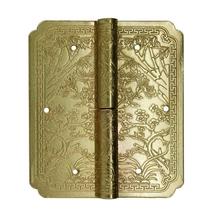 Pure copper hinge antique furniture copper accessories clothing cabinet wooden door bookcase detachable carved nail square hinge